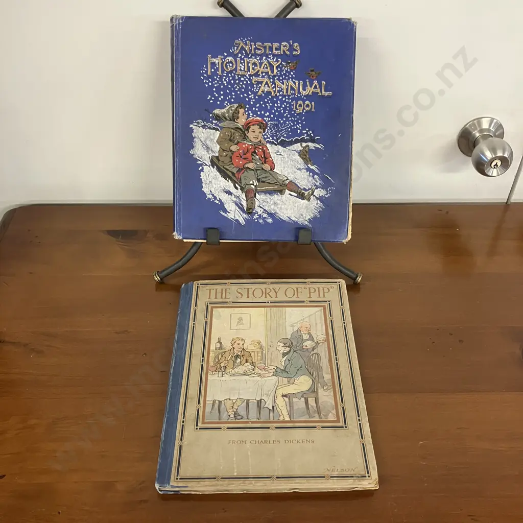 Nisters Holiday Annual for 1901 Published by Ernest Nister & The Story Of "Pip" from Charles Dickens Alice E Stirling Image 1++