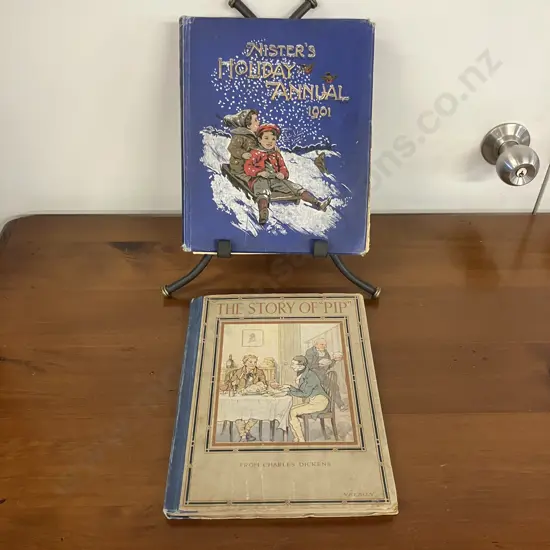 Nisters Holiday Annual for 1901 Published by Ernest Nister & The Story Of "Pip" from Charles Dickens Alice E Stirling