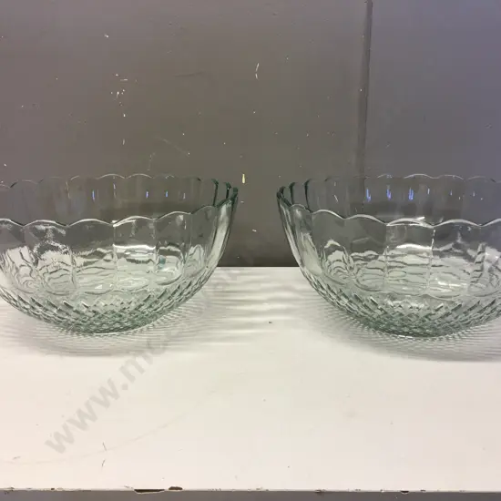 Large Vintage Cut Glass Bowls H40,Dia30.