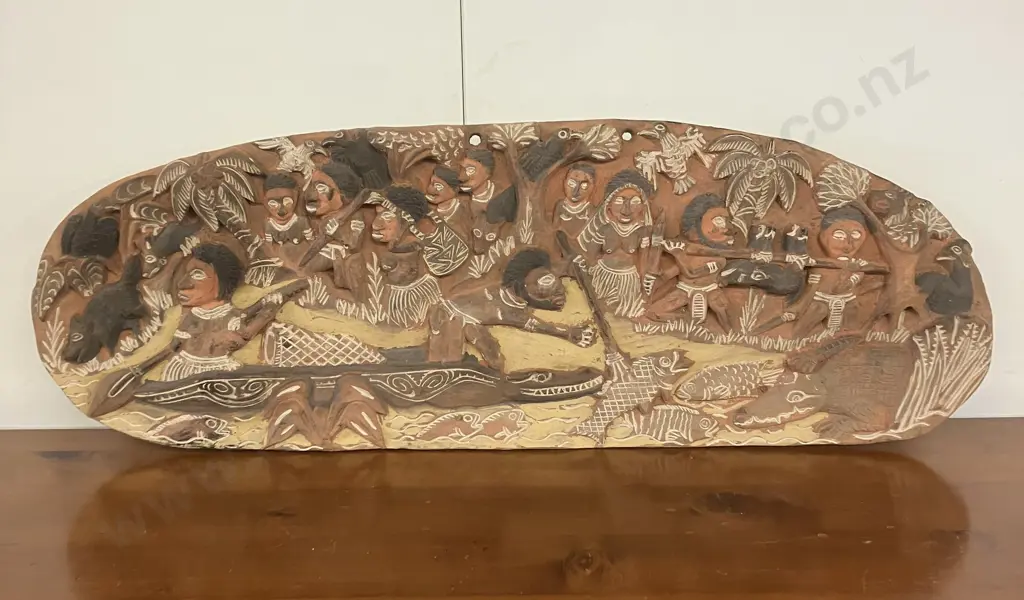 Papua New Guinea Story Board. 32 x 92cm Image 1++