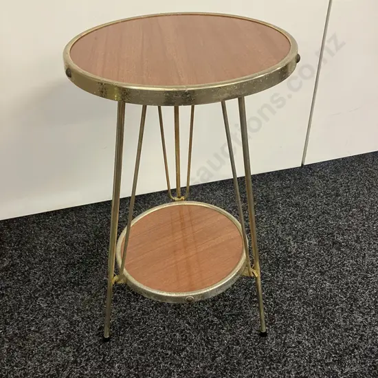Mid Century Occasional Table / Plant Stand (Removable Bottom Level) 49 x 28cm