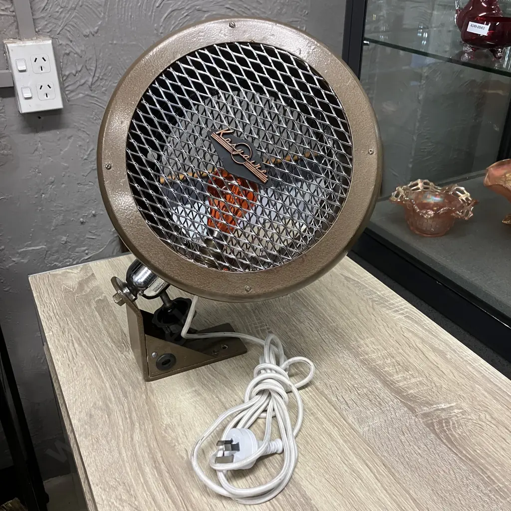 Vintage KOBYAIRE Heater Converted To A Lamp, With Wall Mount Image 1++