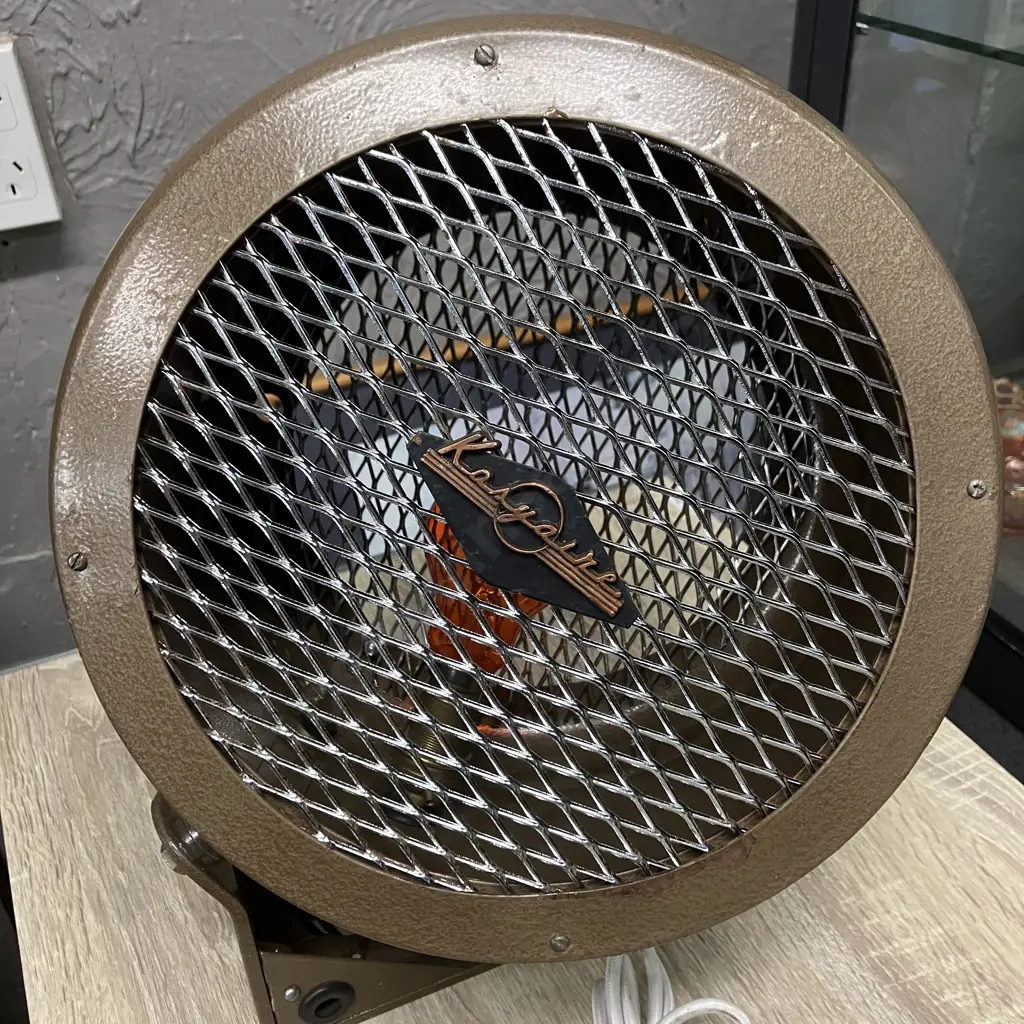 Vintage KOBYAIRE Heater Converted To A Lamp, With Wall Mount Image 1++