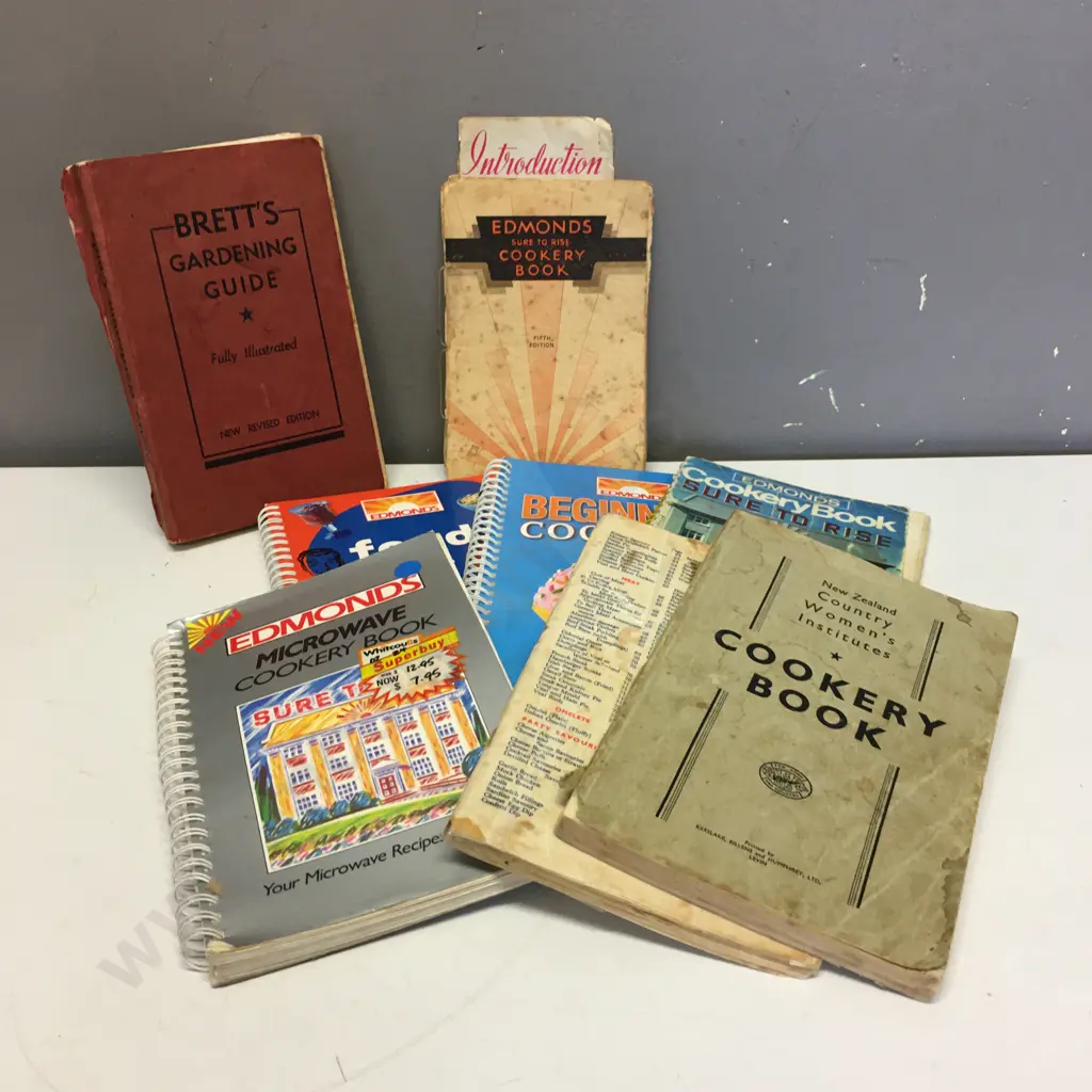 Vintage Assorted Edmonds Cook Books & Brett's Gardening Guide Image 1++