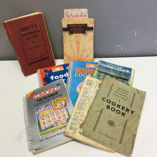 Vintage Assorted Edmonds Cook Books & Brett's Gardening Guide