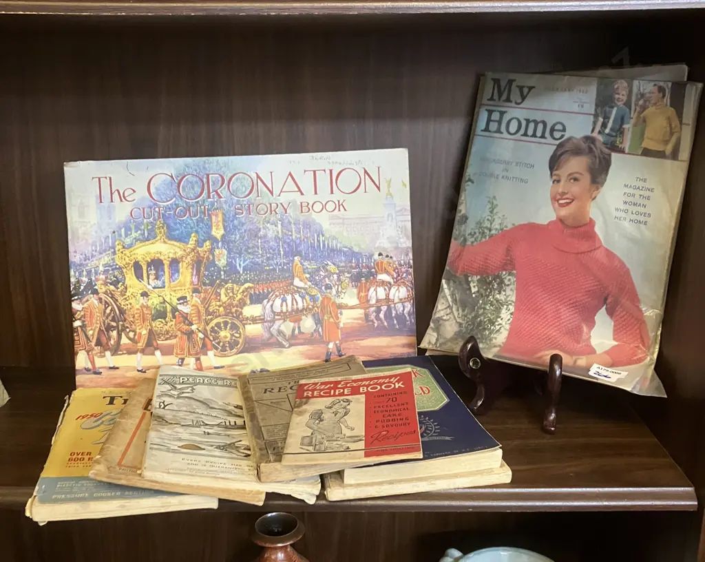 Vintage My Home Magazines "For the woman who loves her Home" February Editions 1958 & 1960 & Vintage Recipe Books Etc Image 1++
