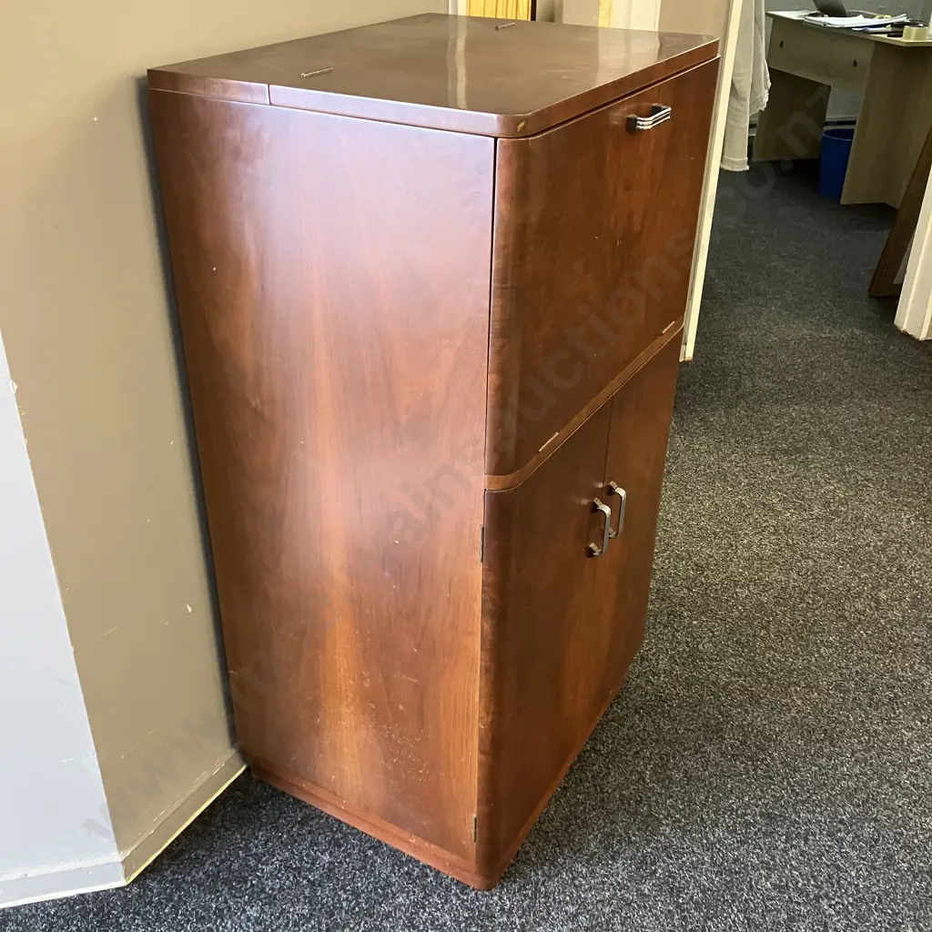 Vintage Cocktail Cabinet. H113 W60 D48cm (As Found Condition) Image 1++