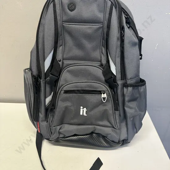 New it Back Pack Grey/Black
