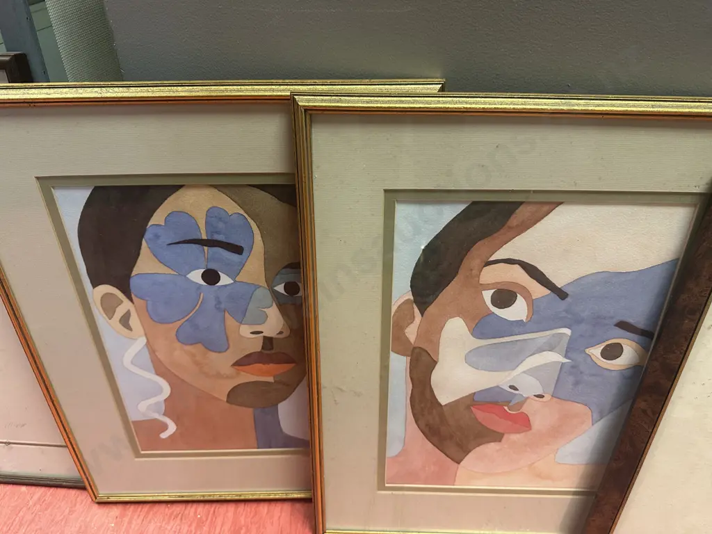 Selection of Four Framed Artworks Image 1++