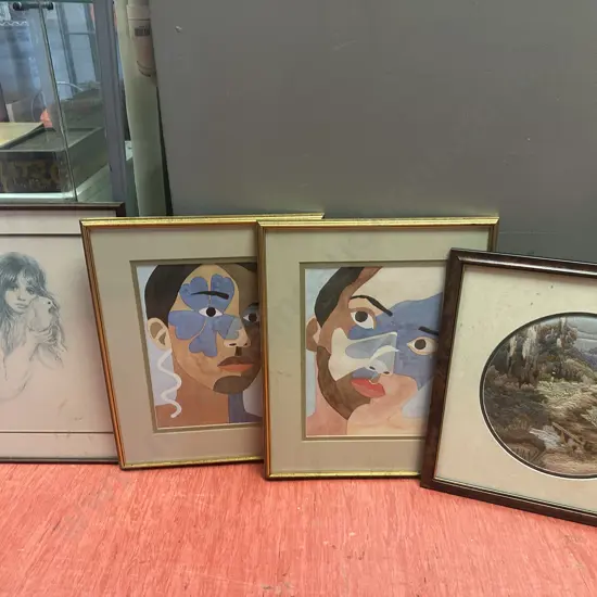 Selection of Four Framed Artworks