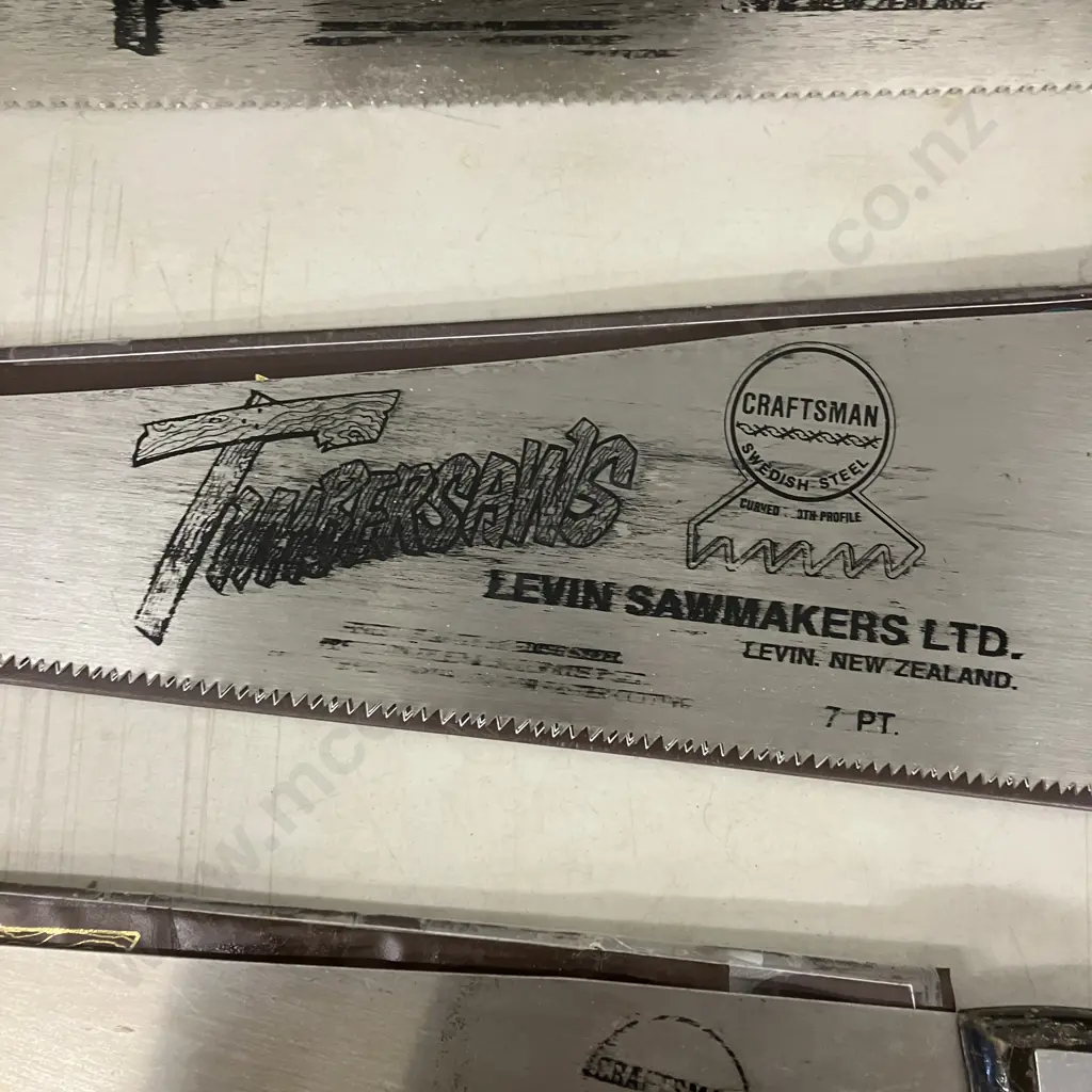 Set of Three Levin Sawmakers Timbersaws - Craftsman 22" & Craftsman 26" x 2 Image 1++