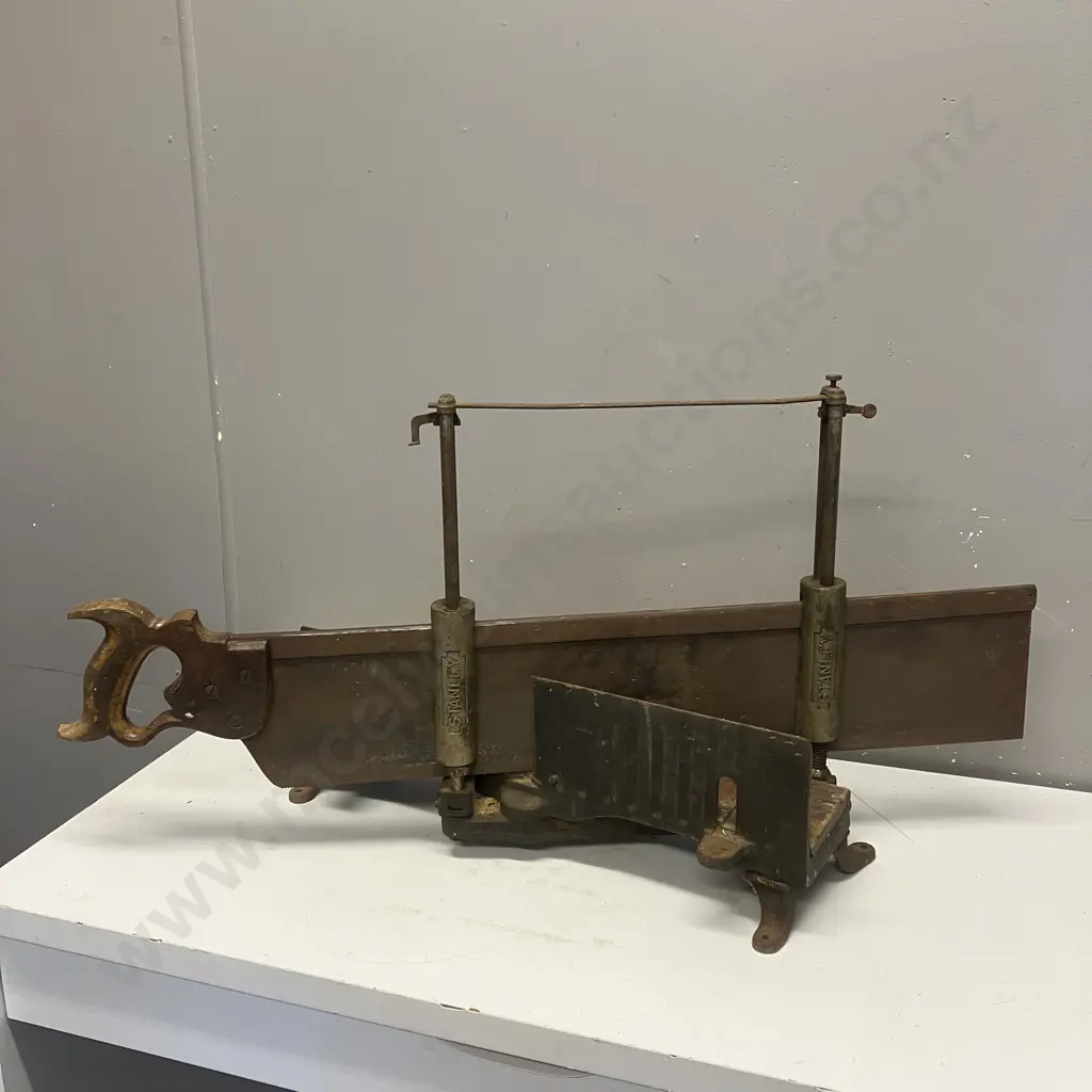 Disston & Sons Mitre Saw With Stanley Stand Image 1++