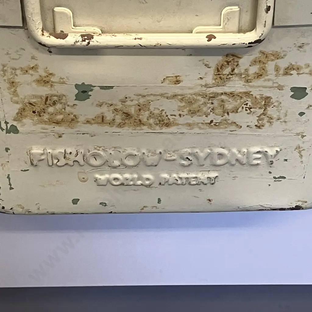 Genuine Fisholow ( Fisher & Ludlow ) Industrial Steel Storage Tin (England). H16 W61 D30.5cm Image 1++