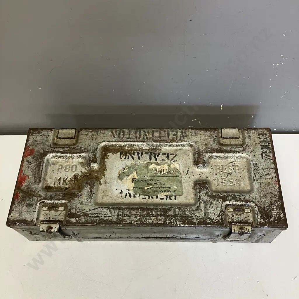 P80 MK4 BLSP 1954 Twin Mortar Metal Case. Ammunition Box. H13 W56.5 D24cm Image 1++