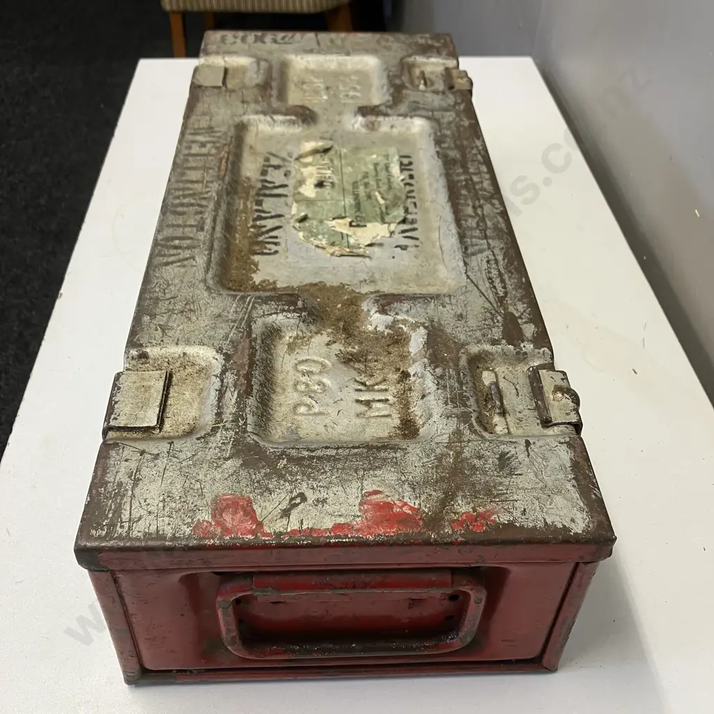 P80 MK4 BLSP 1954 Twin Mortar Metal Case. Ammunition Box. H13 W56.5 D24cm Image 1++