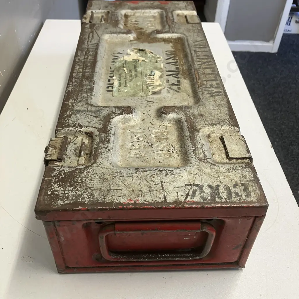P80 MK4 BLSP 1954 Twin Mortar Metal Case. Ammunition Box. H13 W56.5 D24cm Image 1++