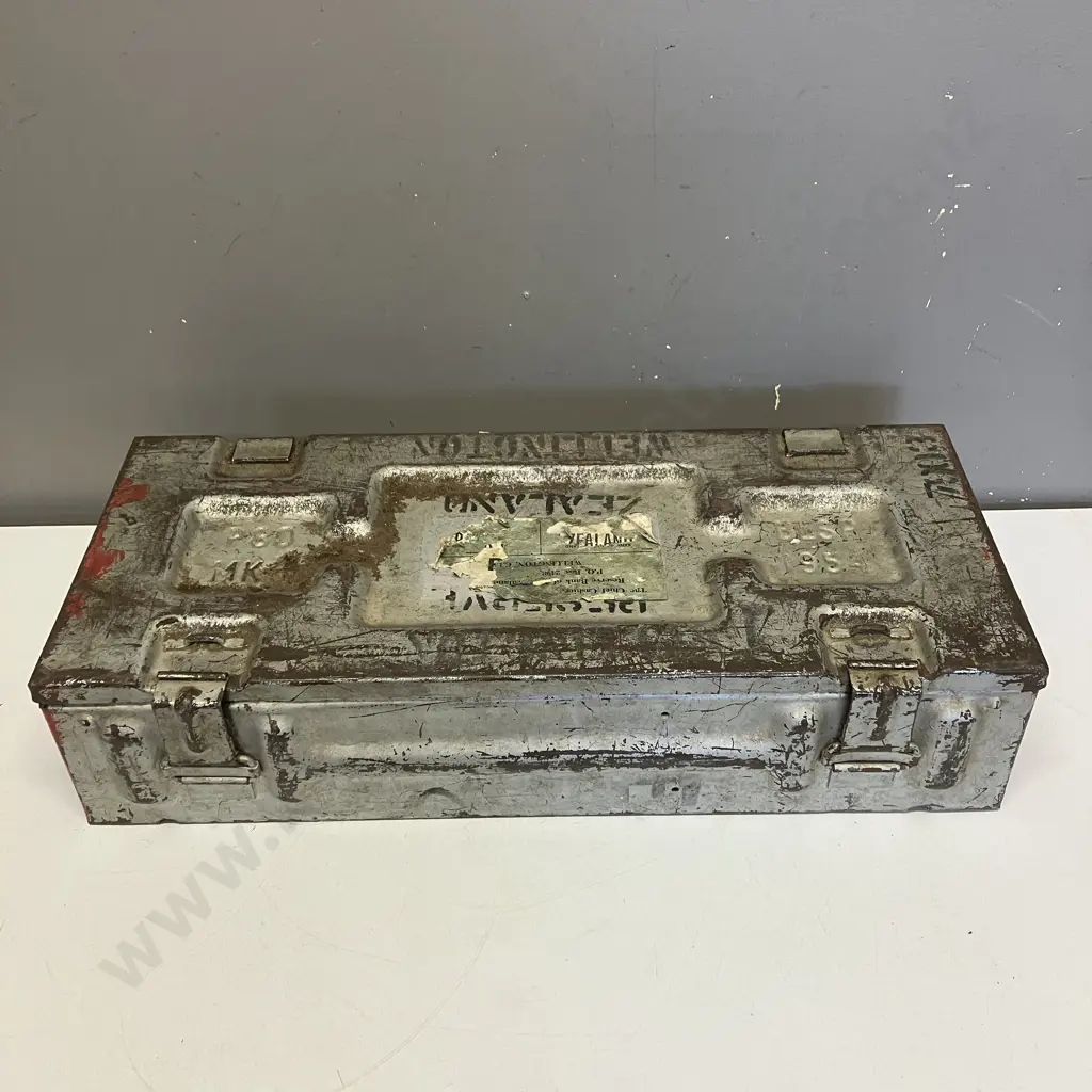 P80 MK4 BLSP 1954 Twin Mortar Metal Case. Ammunition Box. H13 W56.5 D24cm Image 1++
