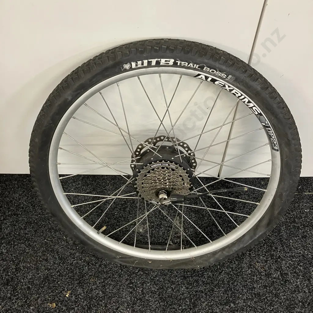 Smartmotion E-Bike Rear Wheel - Alexrims DP23, WTB Trail Boss 2.25 26 Tyre Image 1++