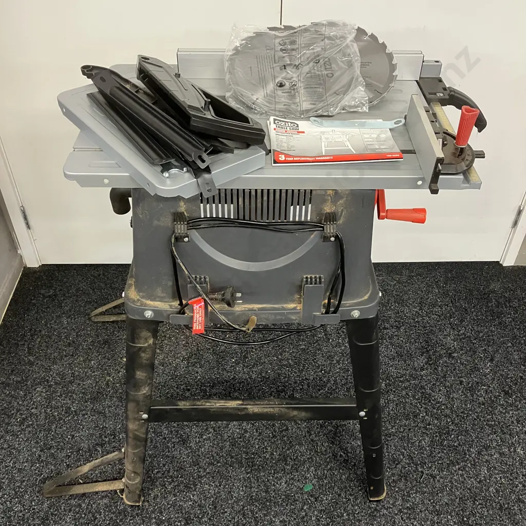 Ozito 2000W 254mm 10" Table Saw - Model TBS-2000 With Instructions Image 1++