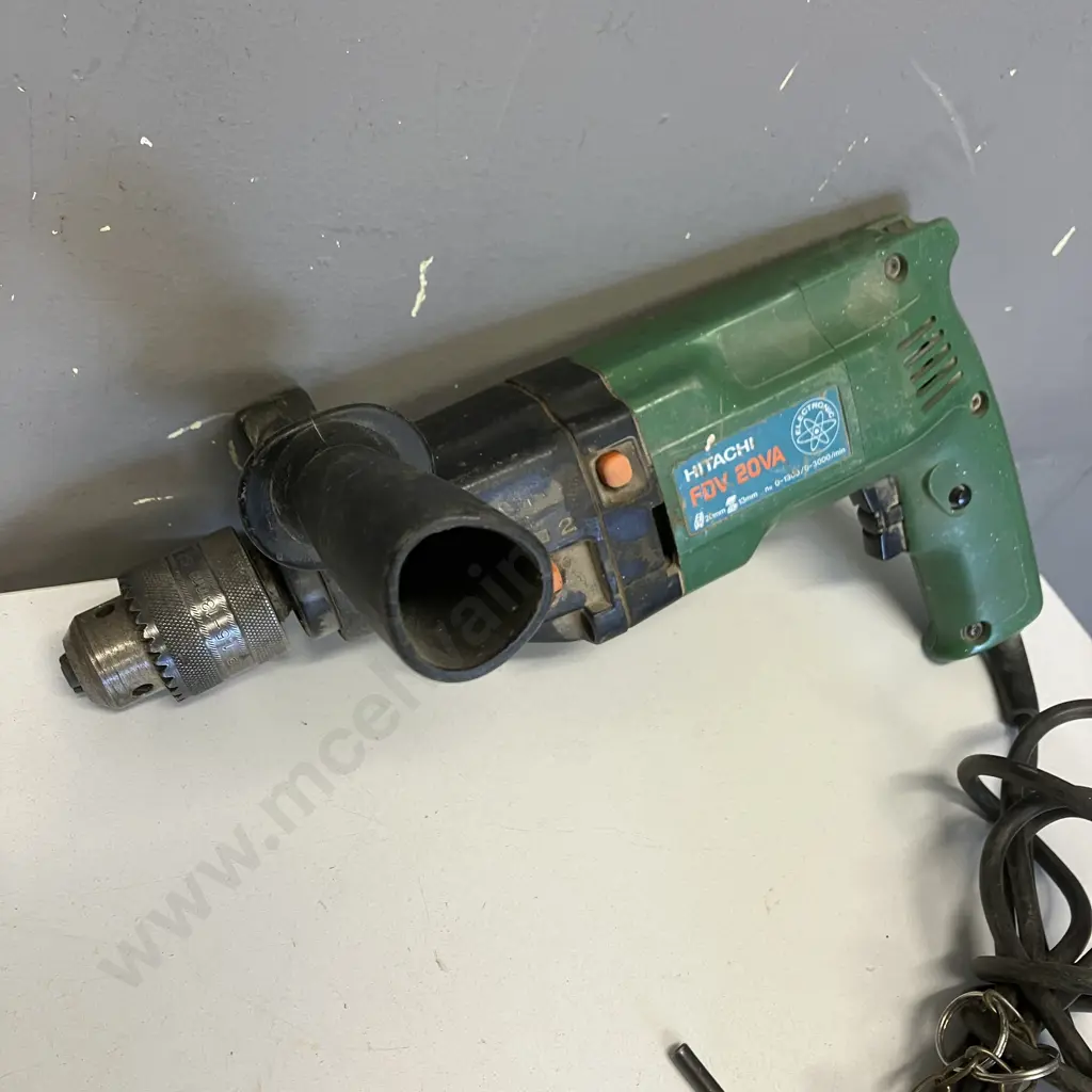 Hitachi TR-8 Electric Router, Router Bits In Case, Hitachi FDV 20VA Electric Impact Drill Image 1++