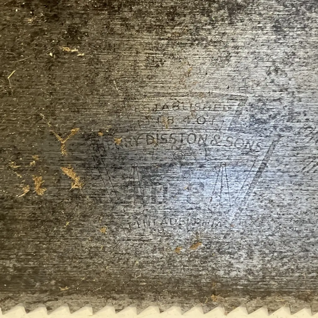 Pair of Disston D-8 Handsaws USA Medallions & Unnamed Handsaw Image 1++
