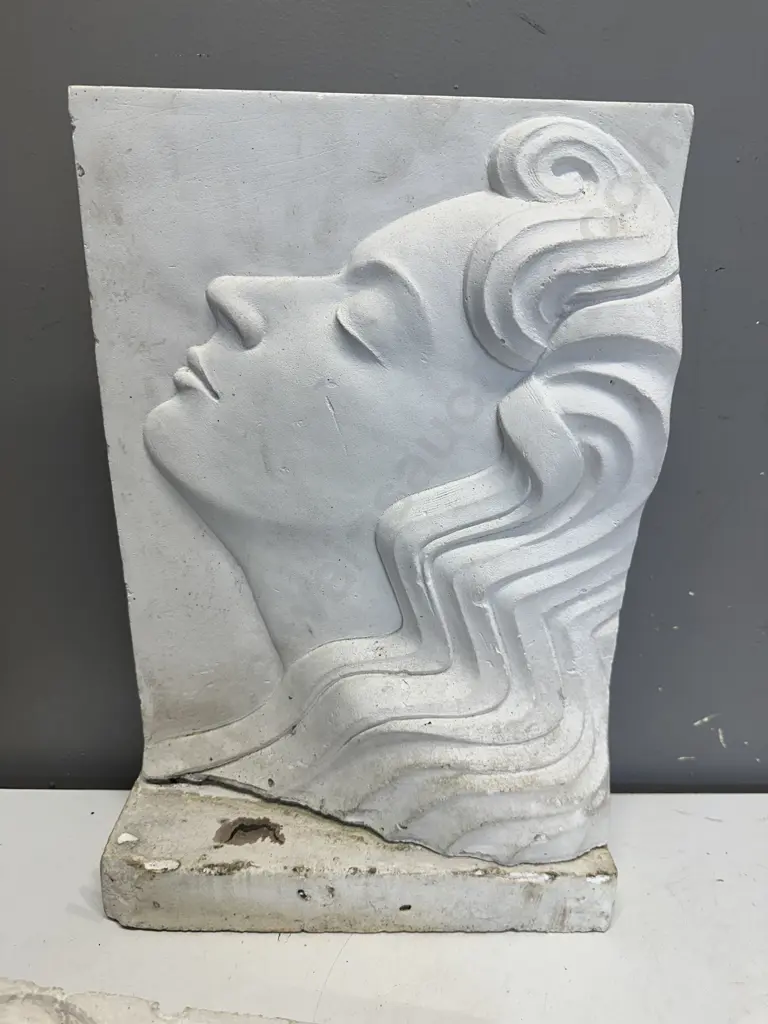 Art Nouveau Sculpture (Mold) On Plinth Etc Image 1++