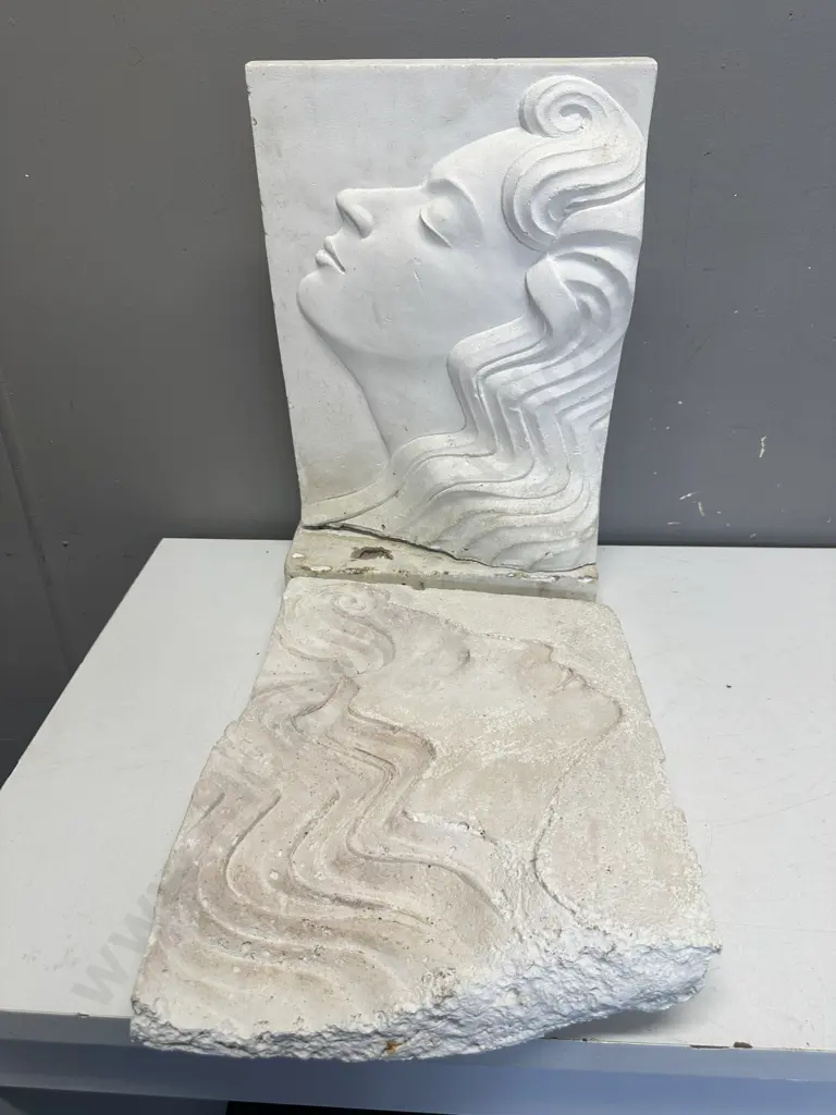 Art Nouveau Sculpture (Mold) On Plinth Etc Image 1++