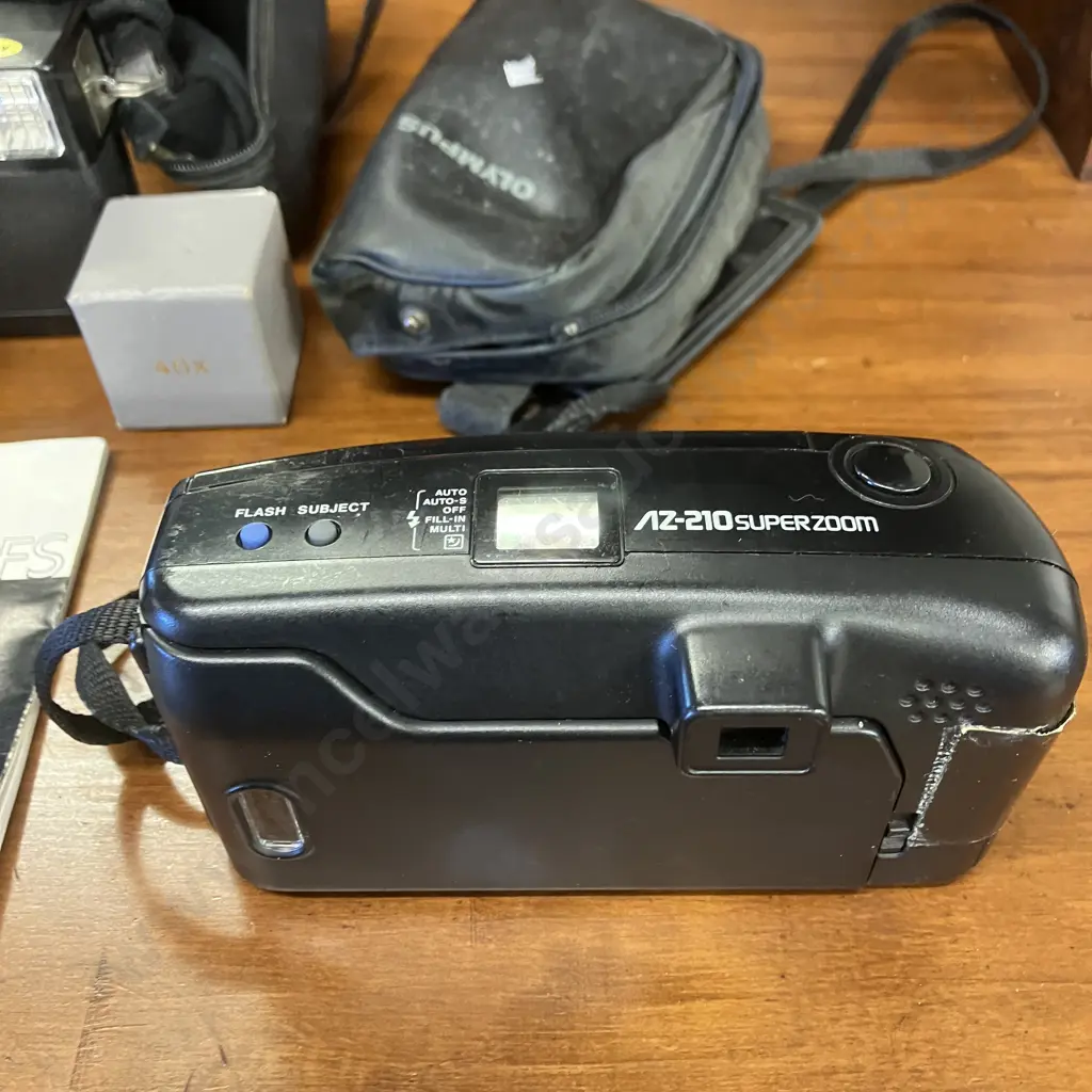 Olympus Az-210 Superzoom AF 35mm Film Camera, Ricoh 35EFS Point & Shoot Film Camera With Manual Image 1++
