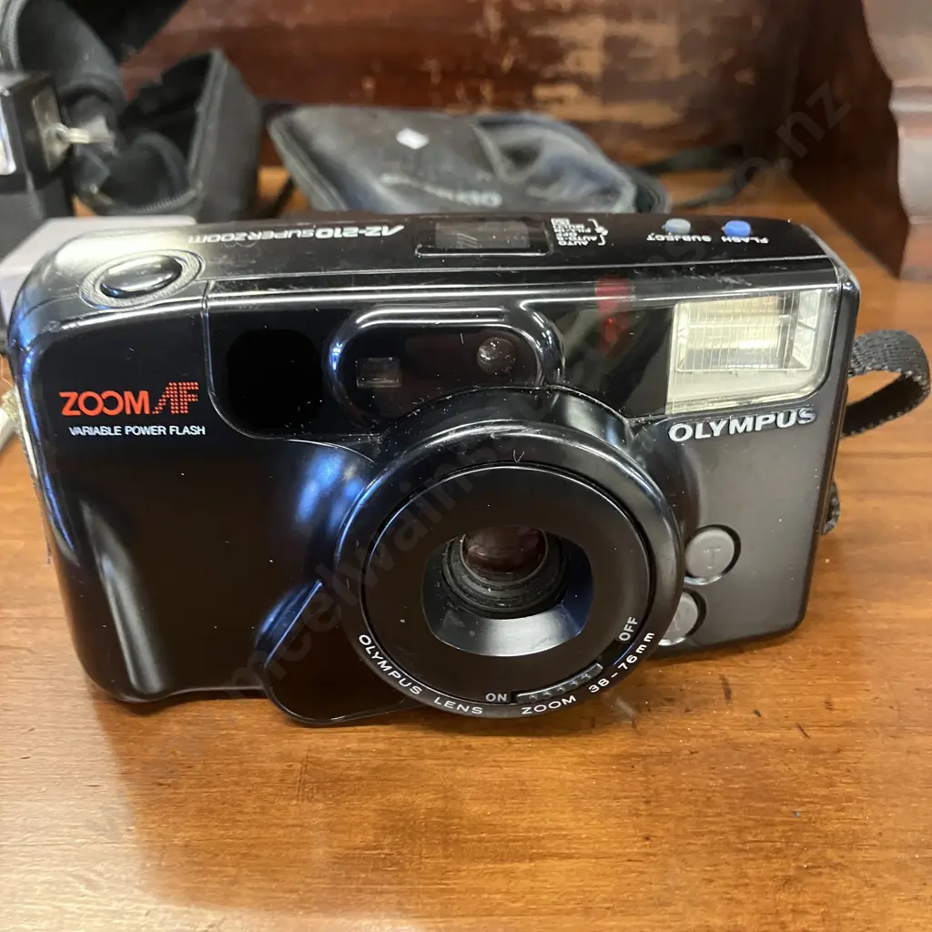 Olympus Az-210 Superzoom AF 35mm Film Camera, Ricoh 35EFS Point & Shoot Film Camera With Manual Image 1++