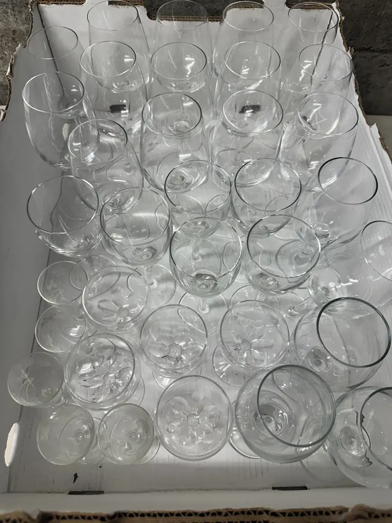 Selection Of Glasses Including Wine, Sherry Etc Image 1++