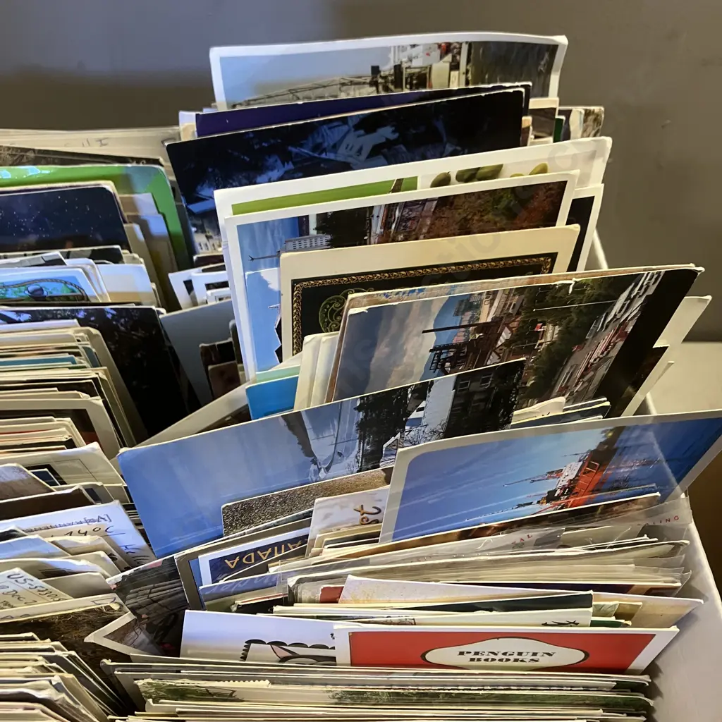 Huge Assortment of Postcards, Cards & Postcard Soft Sleeves Image 1++