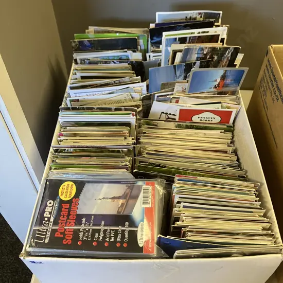 Huge Assortment of Postcards, Cards & Postcard Soft Sleeves