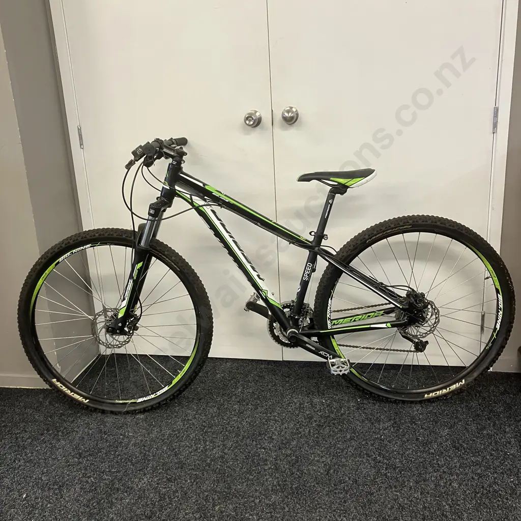 Merida Big Nine 40 Mountain Bike - Black / Green / White Colours Image 1++