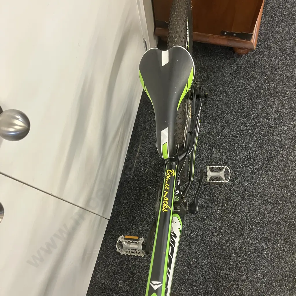 Merida Big Nine 40 Mountain Bike - Black / Green / White Colours Image 1++