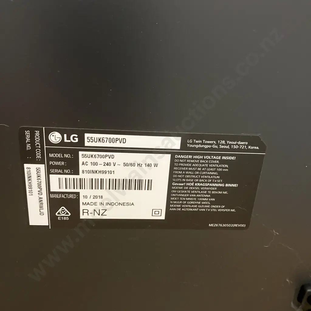 LG Smart 4K UHD 55" TV With Remote Control - Model 55UK6700PVD Image 1++