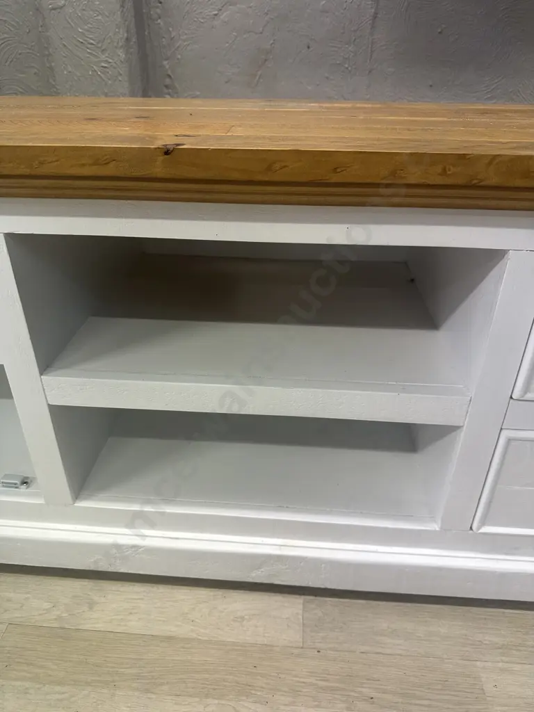 Melve Country Cottage / Coastal Chic Coffee Table, Solid Pine, Recycled Top. H40 W120 D70cm Image 1++