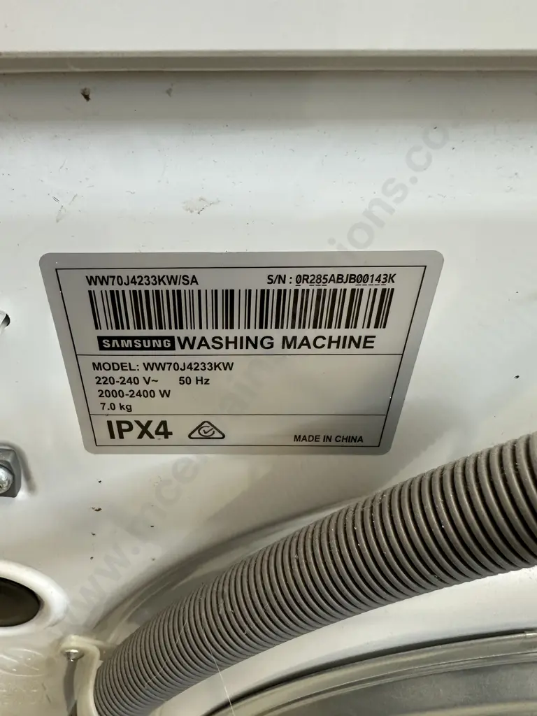Samsung Front Loading Washer With Digital Inverter 7Kg - WW70J4233KW Image 1++