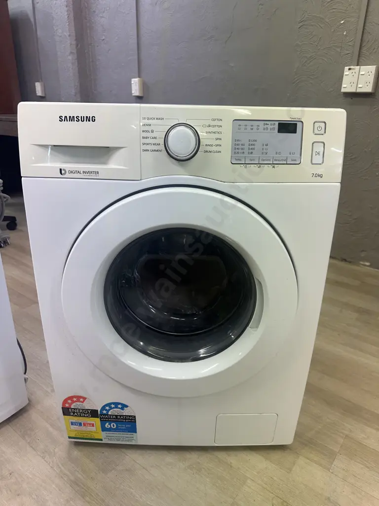 Samsung Front Loading Washer With Digital Inverter 7Kg - WW70J4233KW Image 1++