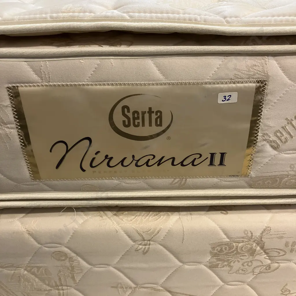 Serta Perfect Sleeper Nirvana Firm Pillow Top Queen Mattress & Base Image 1++