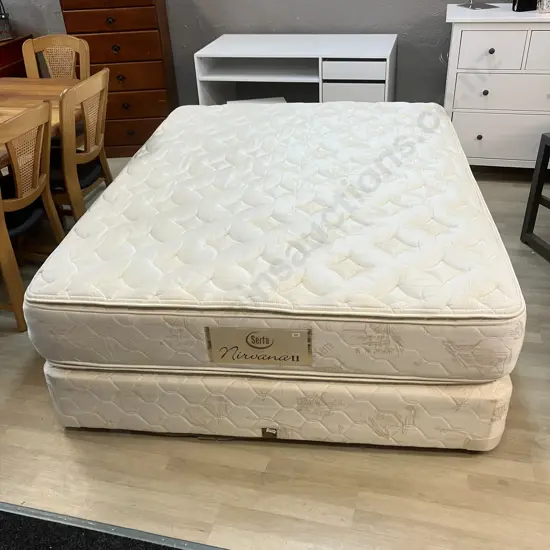 Serta Perfect Sleeper Nirvana Firm Pillow Top Queen Mattress & Base