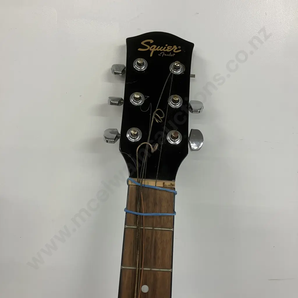 Squier by Fender SA-105 Acoustic Guitar, Black (As Found) Image 1++