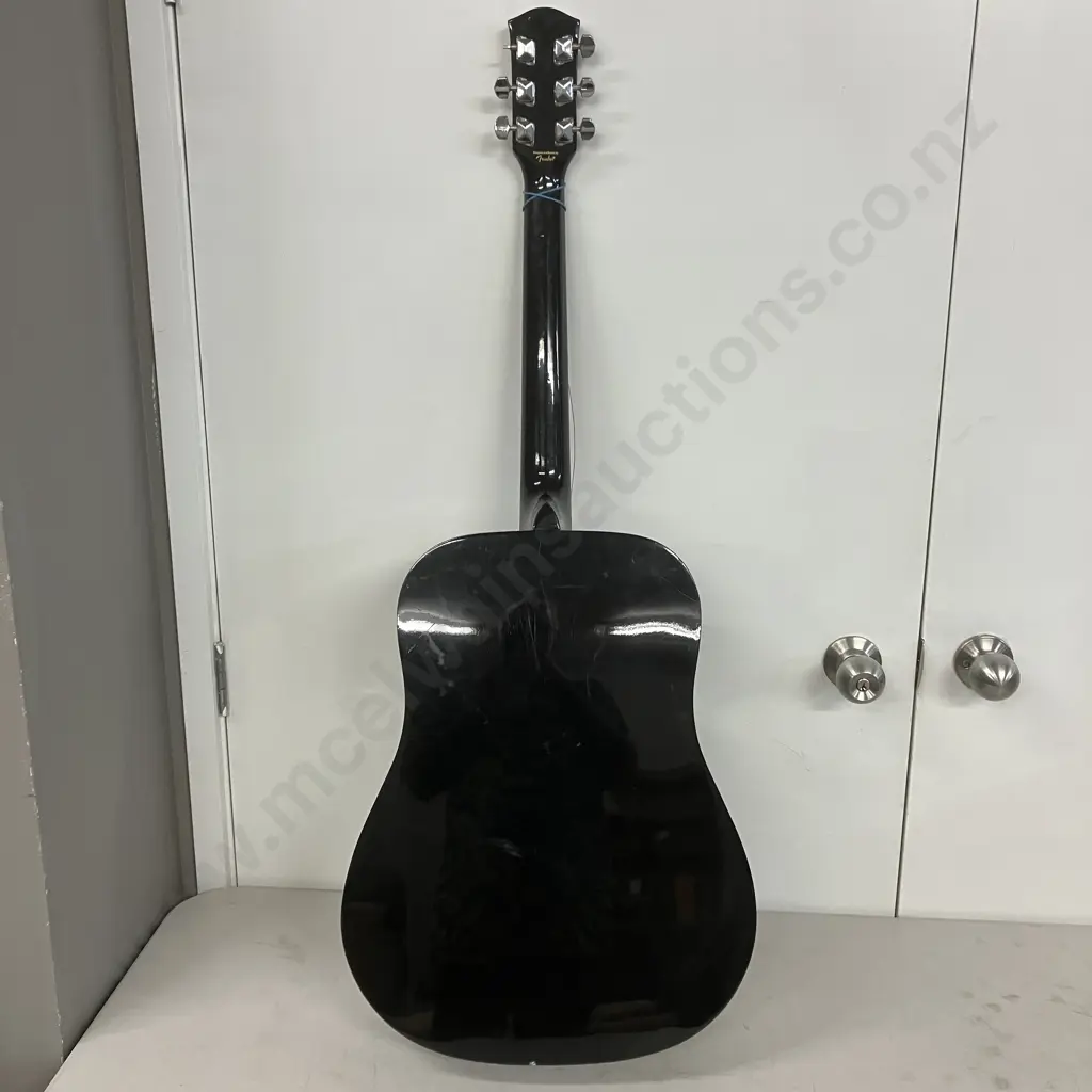 Squier by Fender SA-105 Acoustic Guitar, Black (As Found) Image 1++