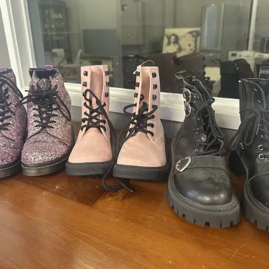 Selection of Ladies Boots Black / Purple, Pink - 38 - 39
