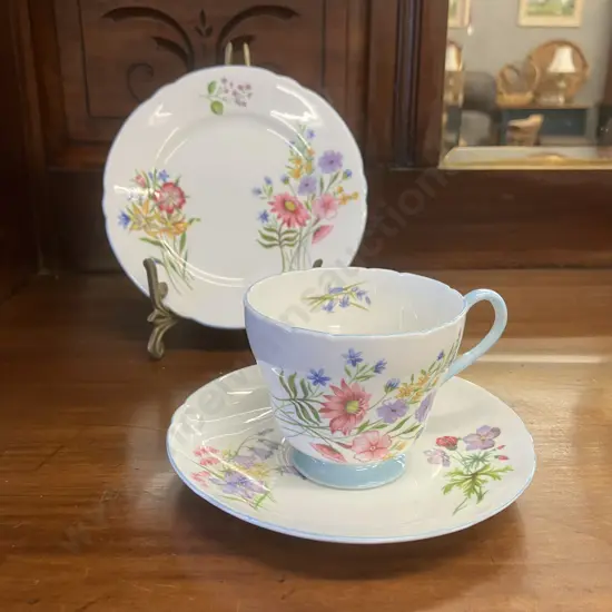Vintage Shelley Wildflowers 13668 Trio