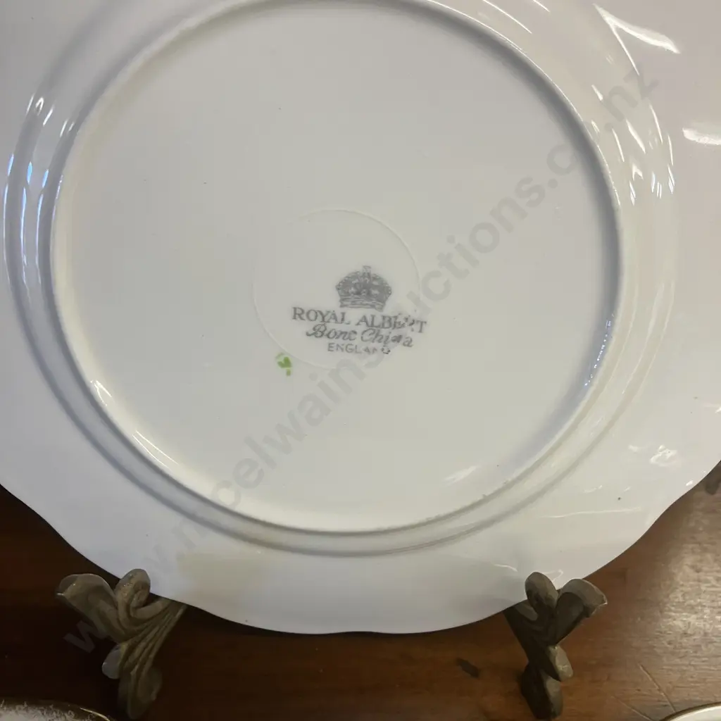 Royal Albert Rose Chintz Plate, Prudence Sandwich Tray, Sweet Pea & American Beauty Trios Image 1++