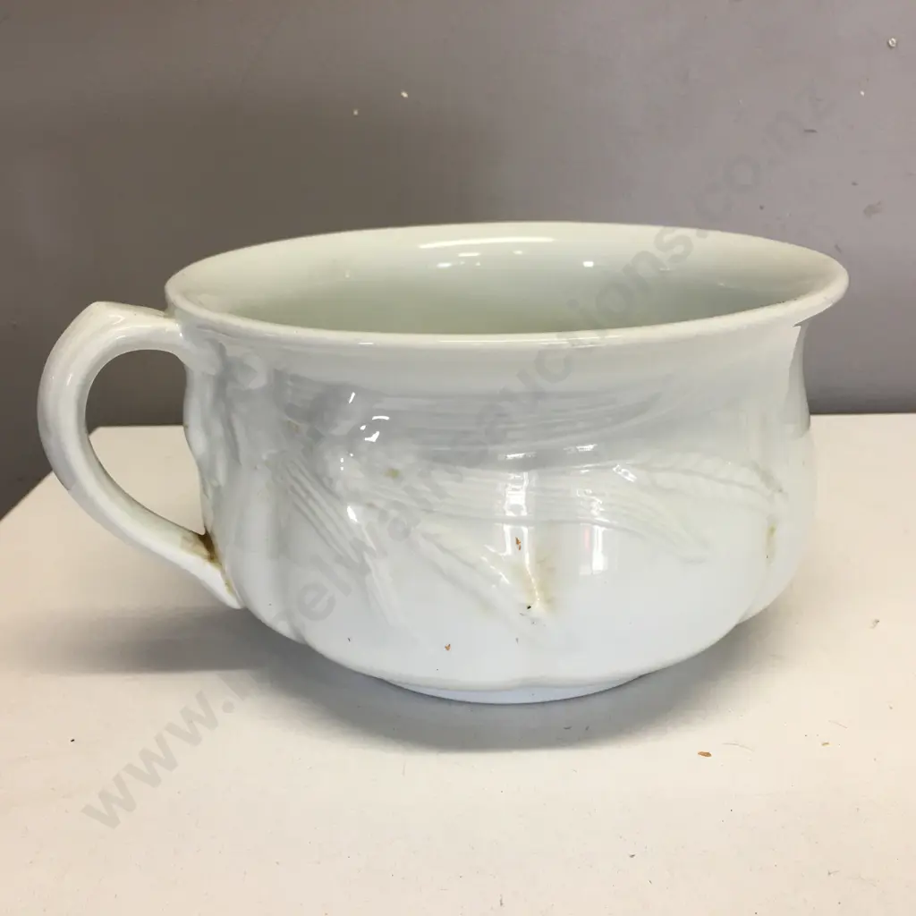 J&G Meakin White Ironstone Chamber Pot. 13.5 x 21cm Image 1++