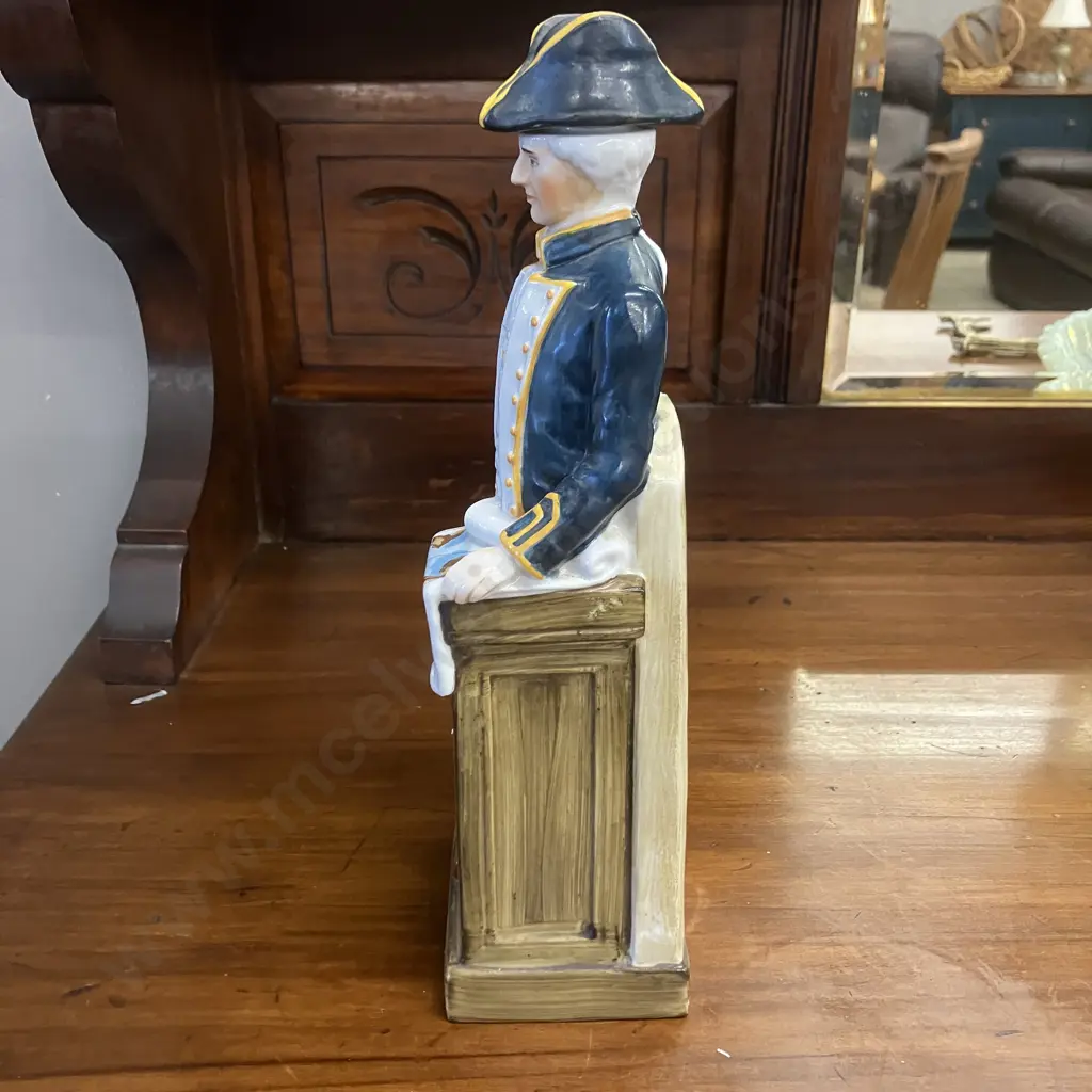 Captain Cook Endeavour Rum Decanter. H28.5cm Image 1++