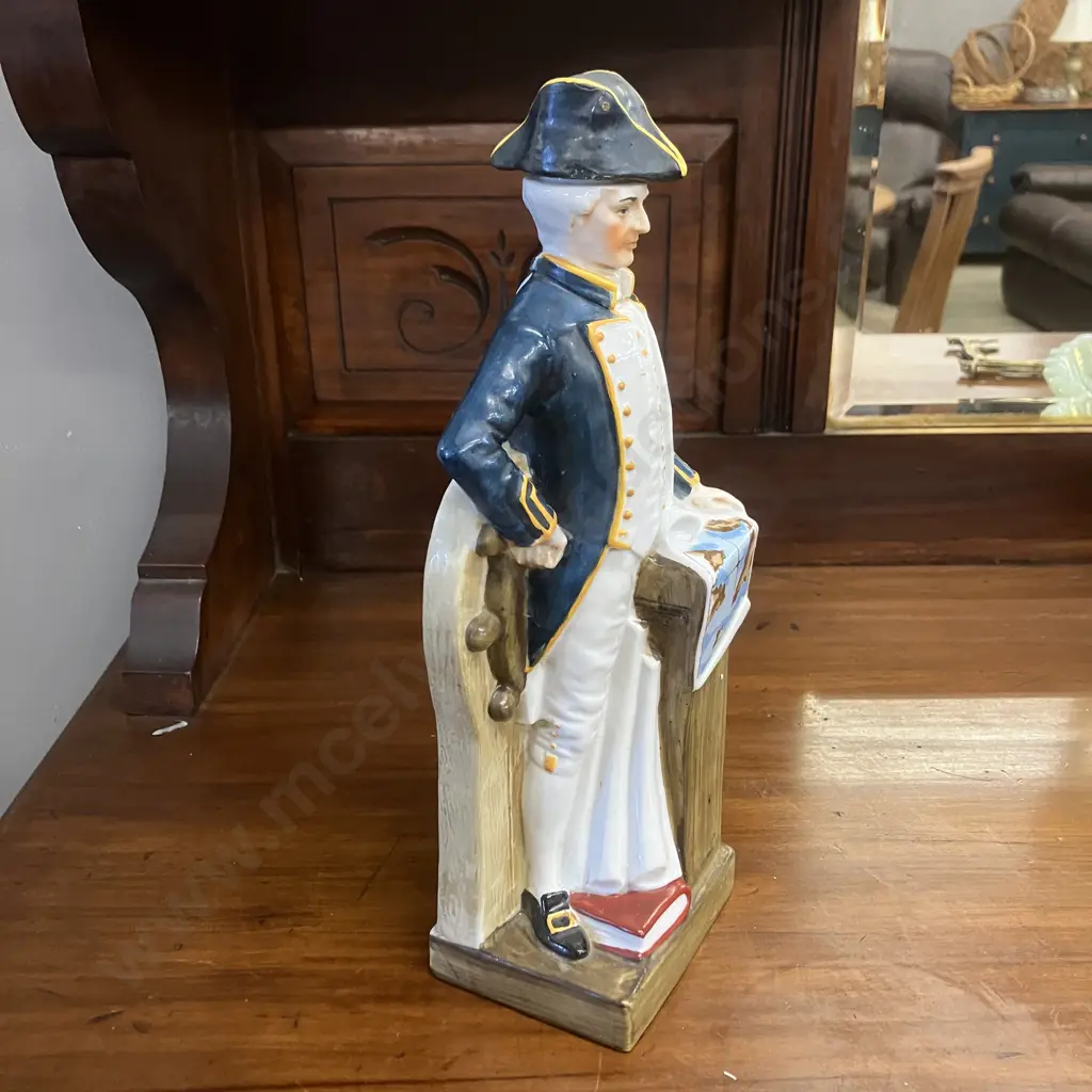 Captain Cook Endeavour Rum Decanter. H28.5cm Image 1++