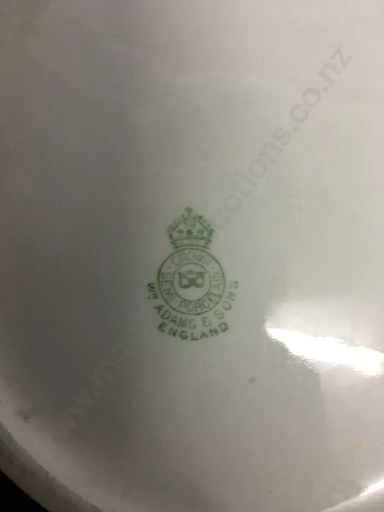 William Adams & Sons White Porcelain Chamber Pot. 13 x 22cm Image 1++