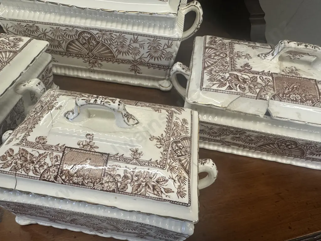 Ridgway Antique Alexandria 39268 Serving Platters x7 Graduated Sizes 19.5 x 15.5cm - 43 x 42cm. Image 1++